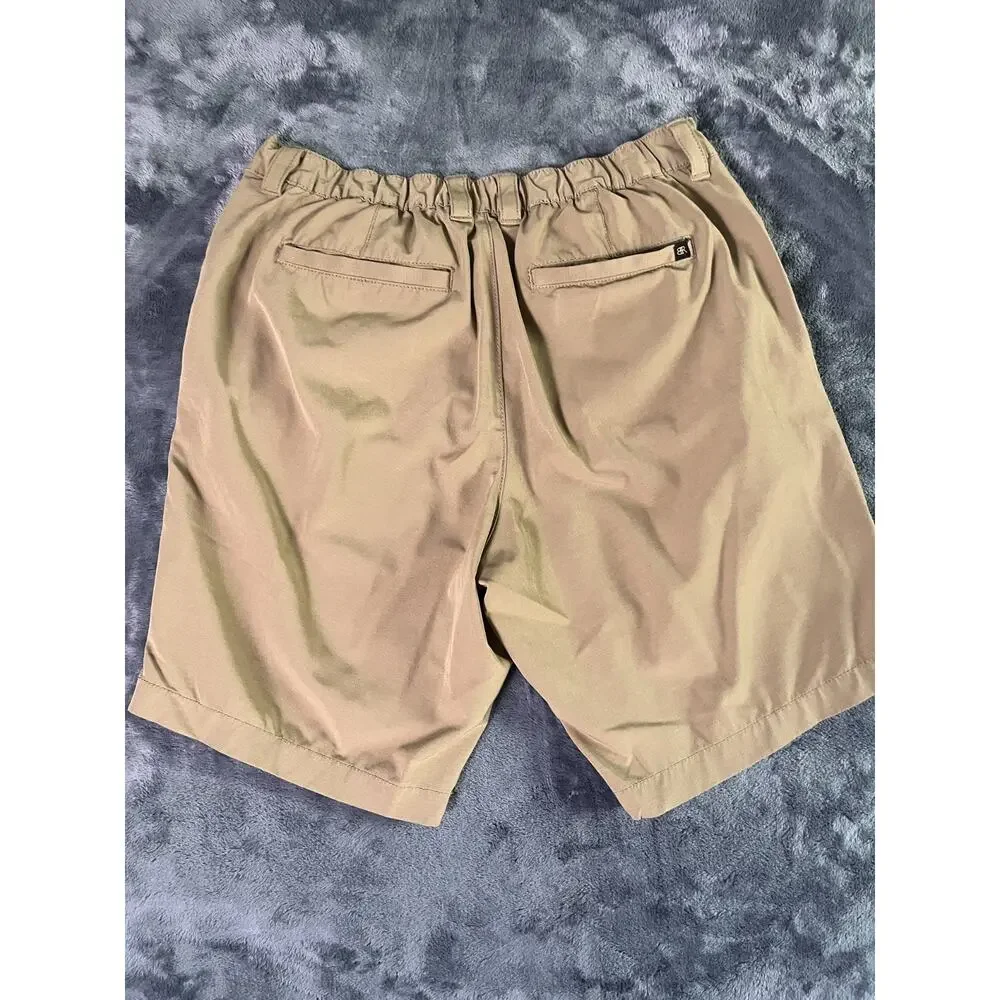 Banana Republic Shorts Size 34 Flat Front Tan Elastic Back Waist 1559922